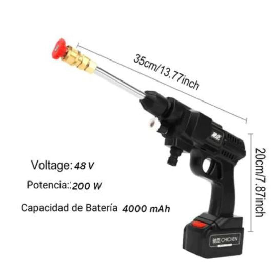 Hidrolavadora Portátil de Alta Presión - 48V