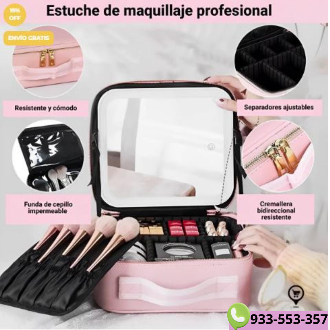 Organizador de Maquillaje con Espejo Luz Led® | ENVIO GRATIS 🤩