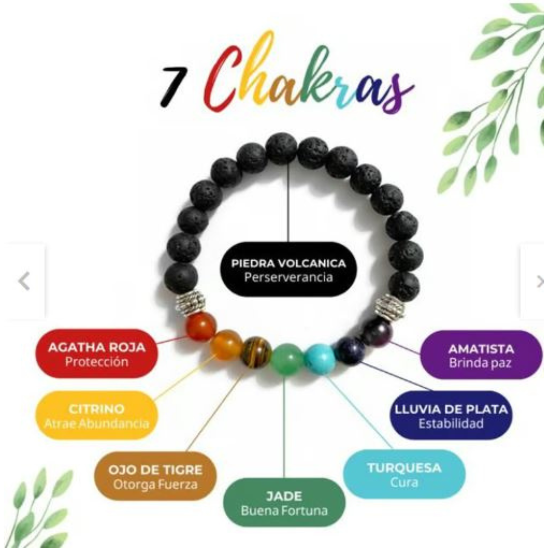 Pulsera para Parejas Piedras 7 Chakras | ENVIO GRATIS 🤩