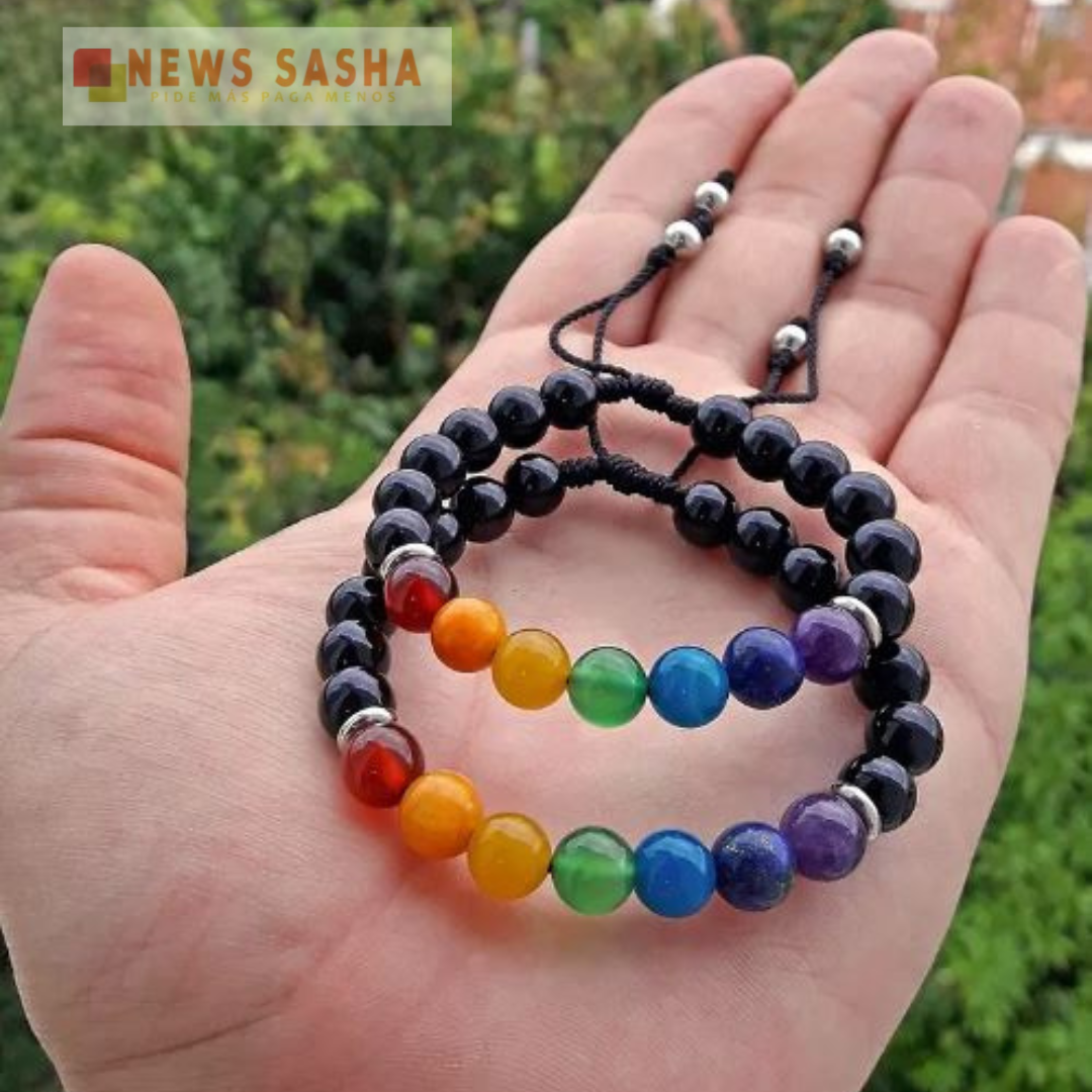 Pulsera para Parejas Piedras 7 Chakras | ENVIO GRATIS 🤩