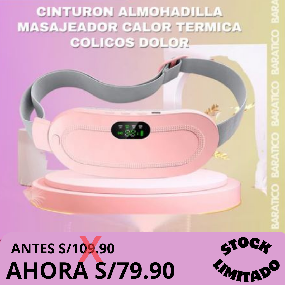 Cinturón Térmico Masajeador - Para Cólicos Menstruales® | ENVIO GRATIS 🤩