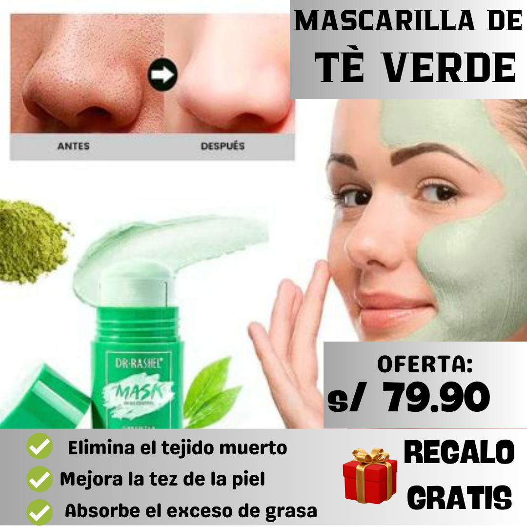 🌿Mascarilla té verde limpieza profunda® ORIGINAL| ENVIO GRATIS😍