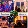 Luces Navideñas con Panel Solar (25 METROS) Multicolor | ENVIO GRATIS